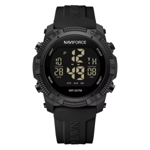 Relógio Eletrônico Multifuncional Pulseira de Silicone À Prova de Água 3ATM NAVIFORCE NF7104