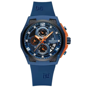 Relógio Desportivo de pulso masculino NAVIFORCE NF8051T com pulseira de silicone luminosa, à prova d'água, cronógrafo esportivo